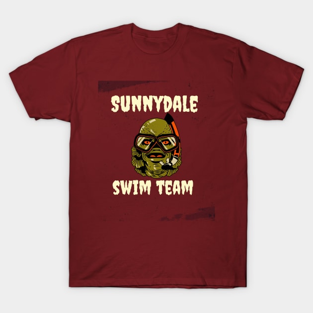 Buffy "Sunnydale swim team" scuba monster T-Shirt by Gorgoose Graphics